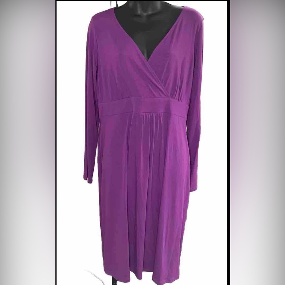 Eileen Fisher Purple Midi Dress